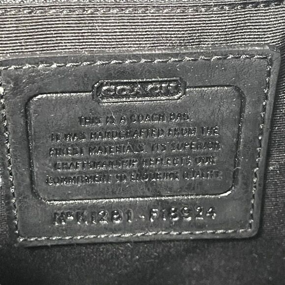 COACH Payton Crossbody in Signature Canvas Black Gray - Picture 9 of 12